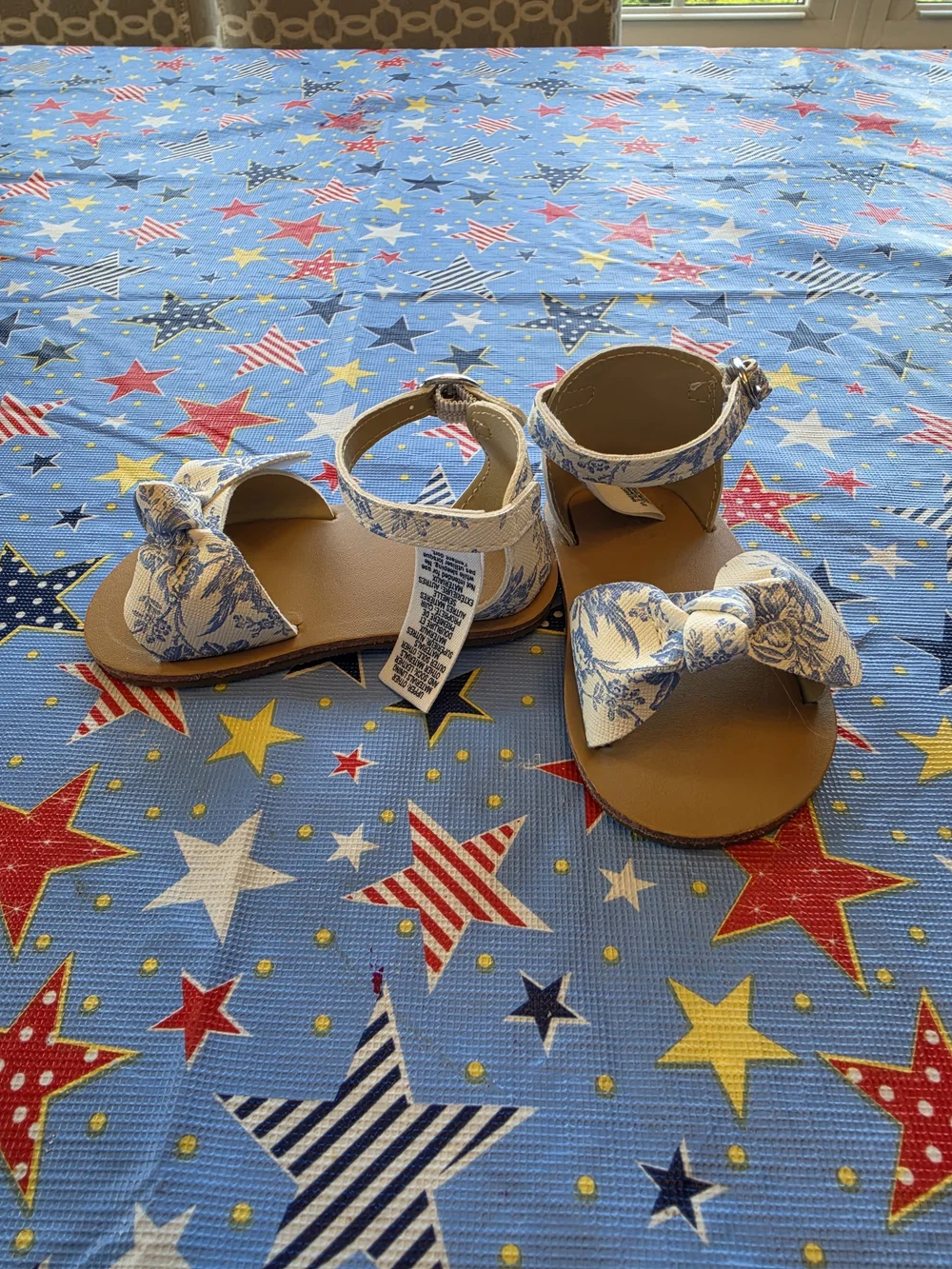 Jamie And Hack Baby Girls Floral Bow Sandal